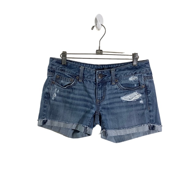 American Eagle Outfitters Pants - American Eagle Distressed Cuffed Jean Shorts